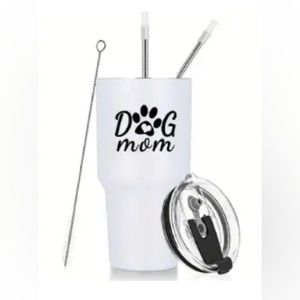 Custom Dog Mom Insulated Tumbler + Bonus Straw Cover